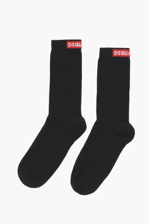 Calzini Lunghi a Coste e a Tinta Unita>Dsquared2 Outlet