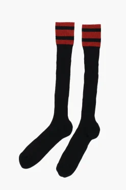 Calzini Lunghi a Costine con Dettagli in Lurex>Dsquared2 Discount