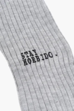 Fashion Calzini Lunghi a Costine in Cotone Uomo Intimo