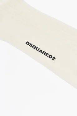 Best Calzini Lunghi a Costine con Logo a Contrasto Uomo Intimo