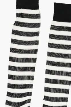 Outlet Calzini Lunghi a Righe Bicolore Donna Intimo