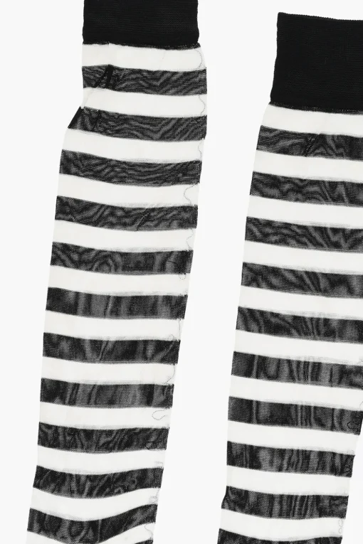 Outlet Calzini Lunghi a Righe Bicolore Donna Intimo