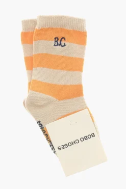 Fashion Calzini Lunghi con Dettagli a Contrasto Bambino Abbigliamento