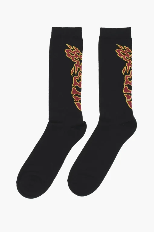 Clearance Calzini Lunghi In Misto Lana e Nylon Uomo Intimo
