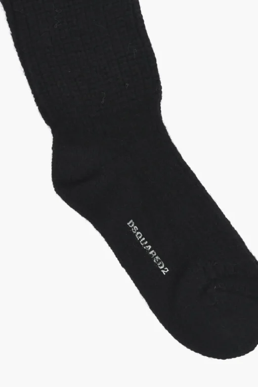 Calzini Lunghi in Misto Lana a Tinta Unita>Dsquared2 Hot