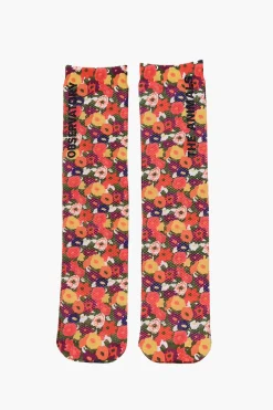 Calzini Lunghi in Motivo Floreale>The animals observatory Fashion