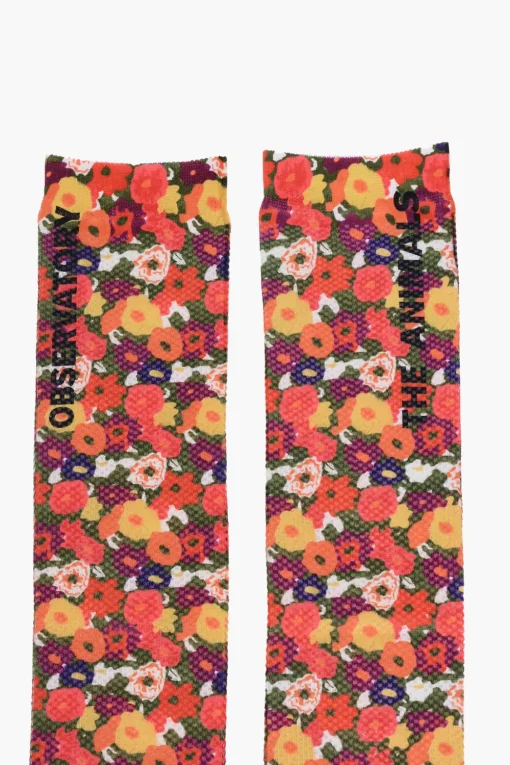 Calzini Lunghi in Motivo Floreale>The animals observatory Fashion
