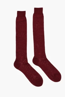 Calzini Lunghi in Nylon e Cotone con Monogram Tono su Tono>Dsquared2 Outlet