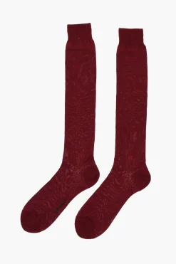 Calzini Lunghi in Nylon e Cotone con Monogram Tono su Tono>Dsquared2 Outlet