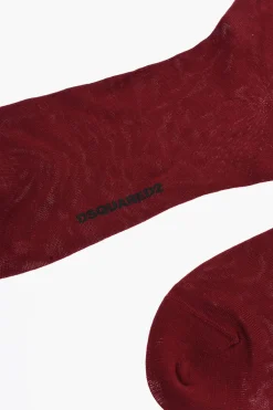 Calzini Lunghi in Nylon e Cotone con Monogram Tono su Tono></noscript>Dsquared2 Outlet