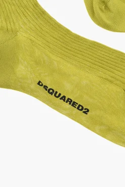 Calzini Lunghi In Seta a Tinta Unita>Dsquared2 Discount
