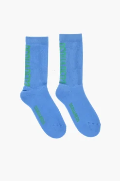Sale Calzini Mid Crew in Misto Cotone a Costine Uomo Intimo