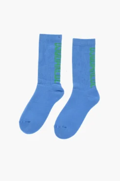 Sale Calzini Mid Crew in Misto Cotone a Costine Uomo Intimo