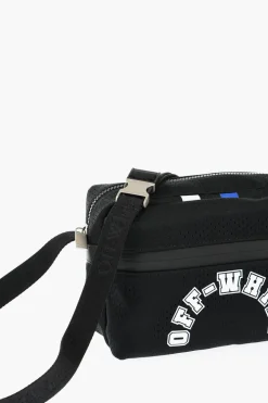 Camera Bag in Nylon Traforato con Logo Stampato></noscript>Off-White New