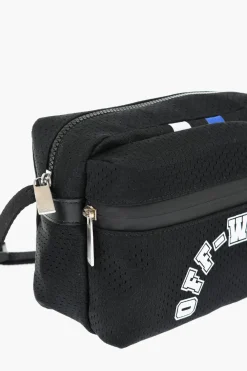 Camera Bag in Nylon Traforato con Logo Stampato></noscript>Off-White New
