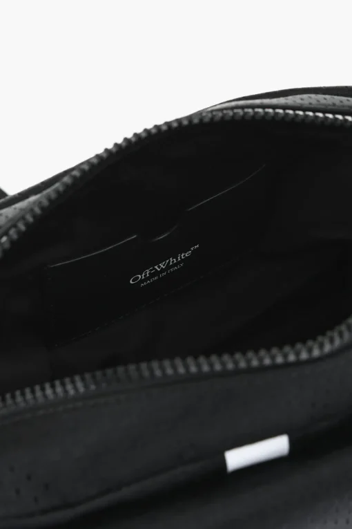 Camera Bag in Nylon Traforato con Logo Stampato>Off-White New