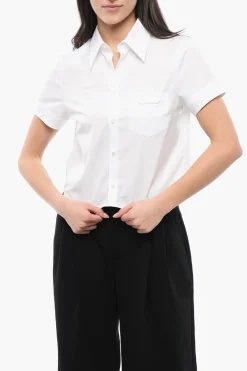 Camicia a Crop MINI con Taschino Logato>Dsquared2 Discount