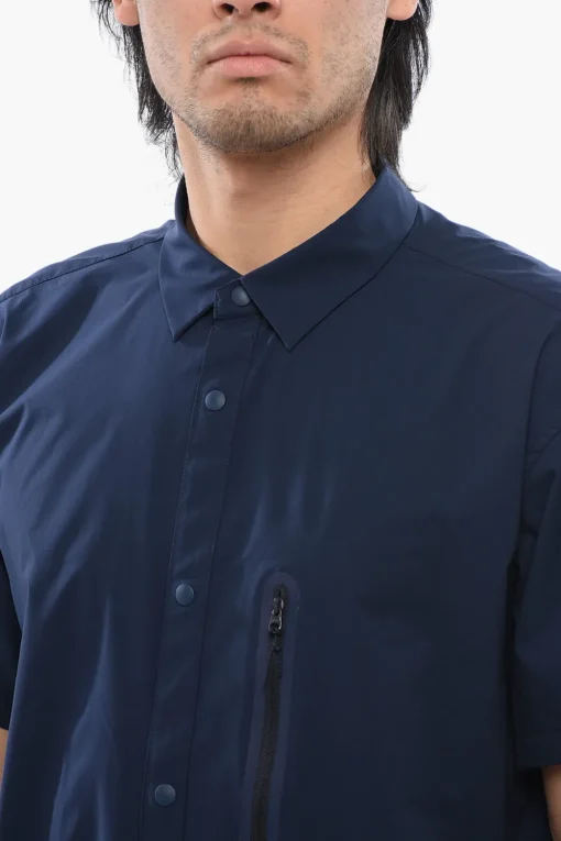 Camicia A Maniche Corte 4AWAY TREK Con Taschino>Woolrich Hot