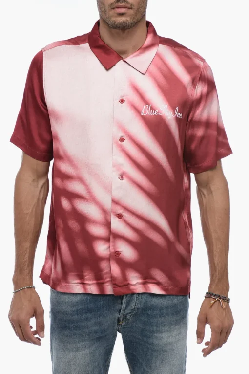 Camicia A Maniche Corte Con Stampa Tie-Dye>Blue Sky Inn Online