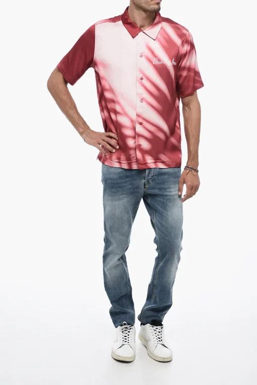 Camicia A Maniche Corte Con Stampa Tie-Dye>Blue Sky Inn Online