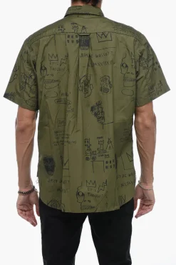 Camicia a Maniche Corte con Fantasia Basquiat>Junya Watanabe Hot