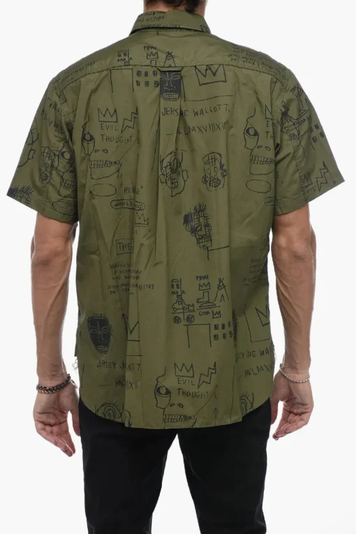 Camicia a Maniche Corte con Fantasia Basquiat>Junya Watanabe Hot