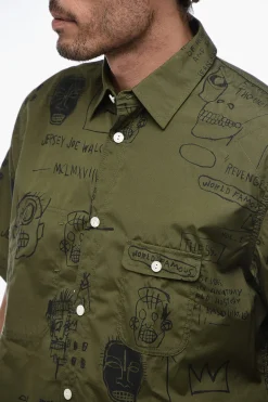 Camicia a Maniche Corte con Fantasia Basquiat></noscript>Junya Watanabe Hot