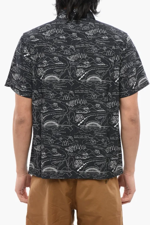 Best Camicia A Maniche Corte Con Stampa Allover Uomo Camicie