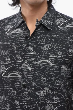 Best Camicia A Maniche Corte Con Stampa Allover Uomo Camicie