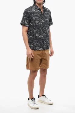Best Camicia A Maniche Corte Con Stampa Allover Uomo Camicie