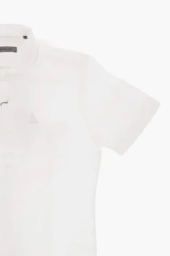 Camicia a Maniche Corte in Lino con Tasche Utility></noscript>Corneliani Outlet