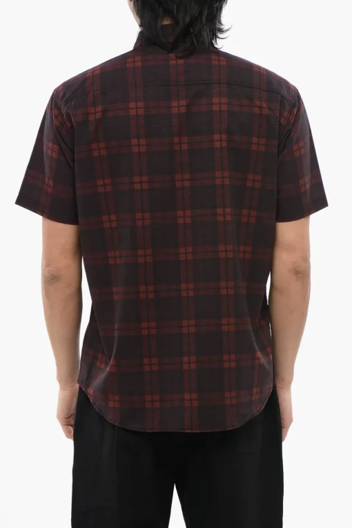 Camicia A Maniche Corte MESH A Quadri>Woolrich Fashion