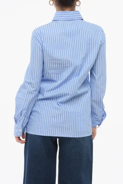 Discount Camicia A Maniche Lunghe Con Stampa A Righe Donna Camicie