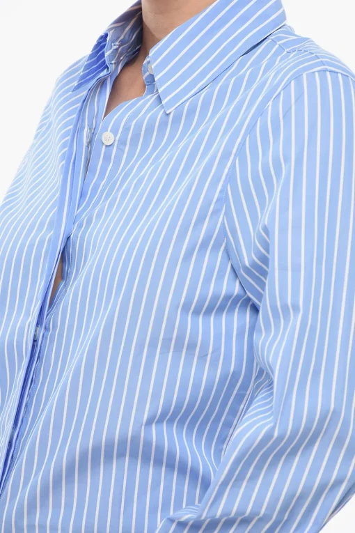 Discount Camicia A Maniche Lunghe Con Stampa A Righe Donna Camicie