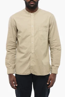 Camicia A Maniche Lunghe Con Collo Coreano>Altea Sale