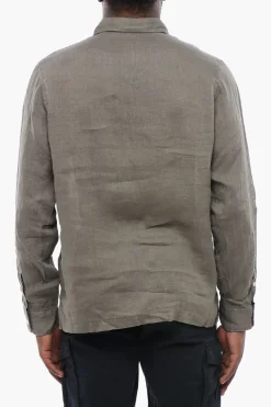 Camicia A Maniche Lunghe In Lino>Altea Best