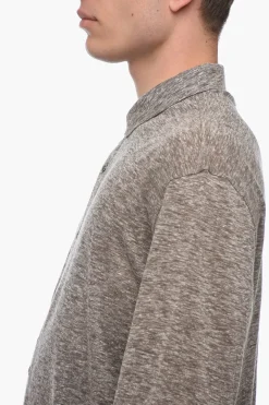 Discount Camicia A Maniche Lunghe In Lino Uomo Camicie