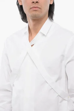 Best Camicia A Maniche Lunghe Con Dettaglio Incrociato Uomo Camicie