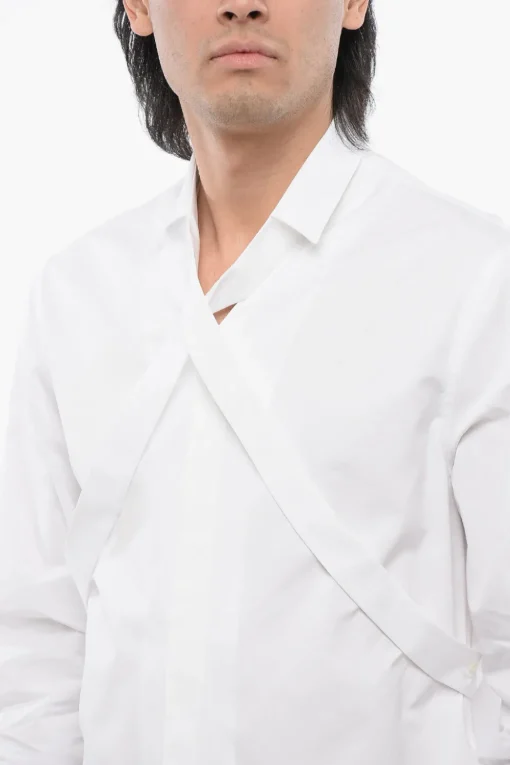 Best Camicia A Maniche Lunghe Con Dettaglio Incrociato Uomo Camicie