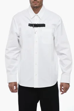 Camicia A Maniche Lunghe Con Dettaglio Fibbia>Versace Discount