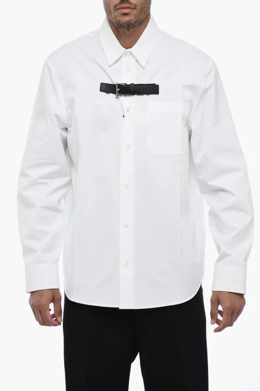 Camicia A Maniche Lunghe Con Dettaglio Fibbia>Versace Discount