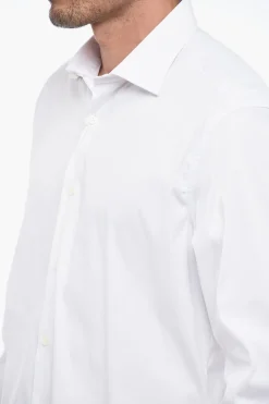 Clearance Camicia A Maniche Lunghe Con Collo Francese Uomo Camicie