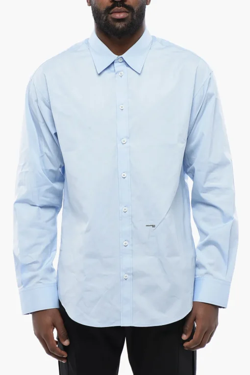 Sale Camicia A Maniche Lunghe CERESIO 9 Dropped Shoulder Fit Uomo Camicie