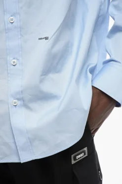 Sale Camicia A Maniche Lunghe CERESIO 9 Dropped Shoulder Fit Uomo Camicie