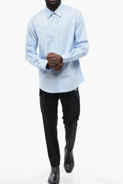 Sale Camicia A Maniche Lunghe CERESIO 9 Dropped Shoulder Fit Uomo Camicie
