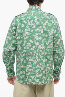 Camicia A Maniche Lunghe Con Stampa Floreale>Rhude Clearance