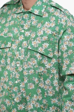 Camicia A Maniche Lunghe Con Stampa Floreale></noscript>Rhude Clearance