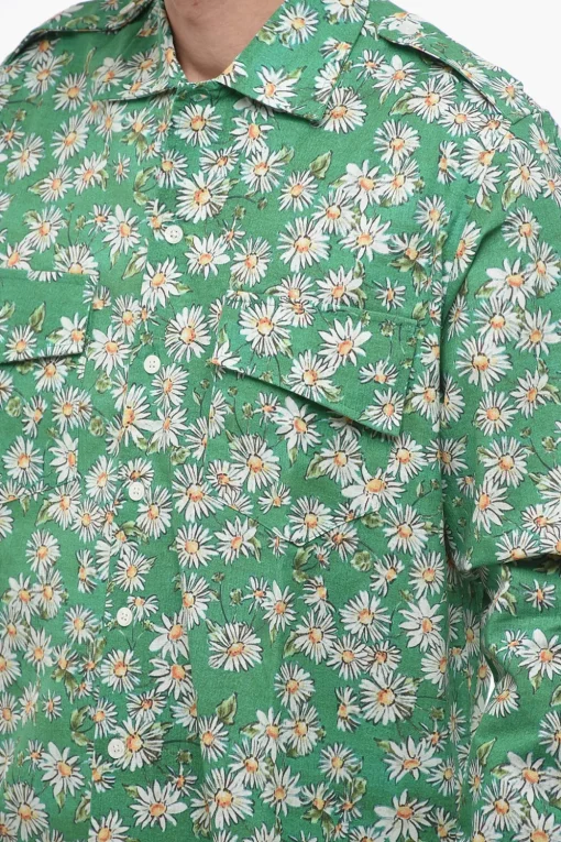 Camicia A Maniche Lunghe Con Stampa Floreale>Rhude Clearance