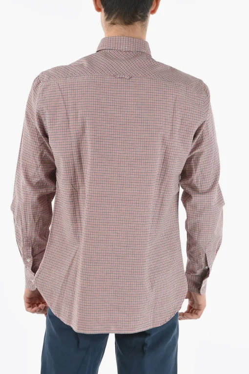 Camicia a Quadri Button-Down>Woolrich Outlet
