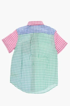 Camicia a Quadri Vichy con Colletto Button-Down></noscript>Polo Ralph Lauren Kids Discount